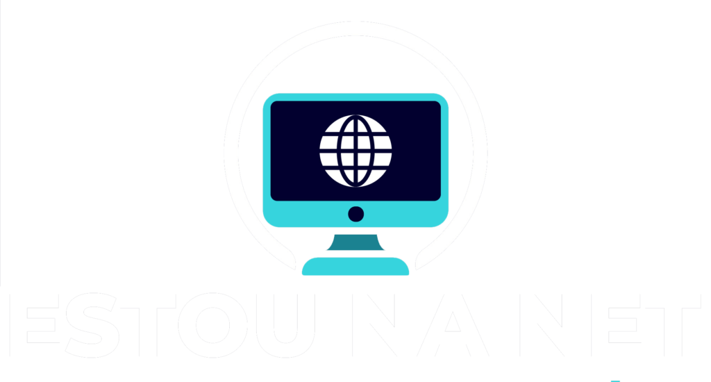 Logotipo oficial Estou na Net - Criação de Sites e Tráfego Pago.