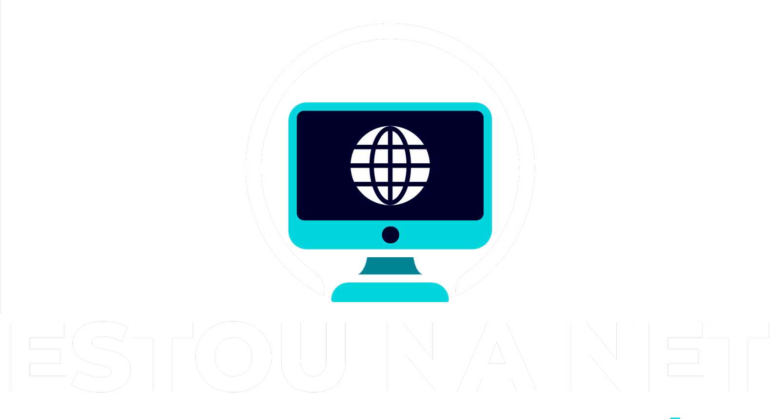 Logotipo oficial Estou na Net - Criação de Sites e Tráfego Pago.